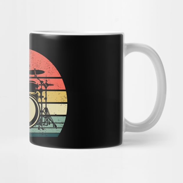 Drums Musical Instrument Vintage Retro Sunset by ChrifBouglas